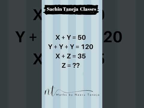 Maths Equations #sachintanejaclasses #mathsbyneerutaneja #online #concept #puzzle #ca #acca #cma