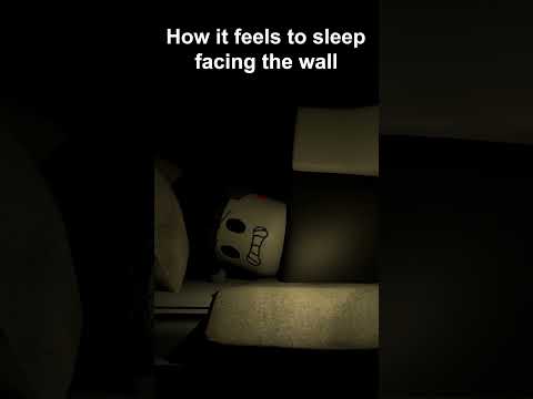 How it feels when you sleep facing the wall  #roblox #robloxanimation #robloxshorts