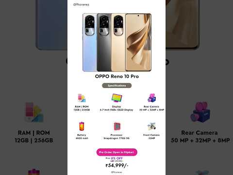 Oppo Reno 10 Pro Pre-order Update 🔥 #opporeno10pro #smatphone #leaks