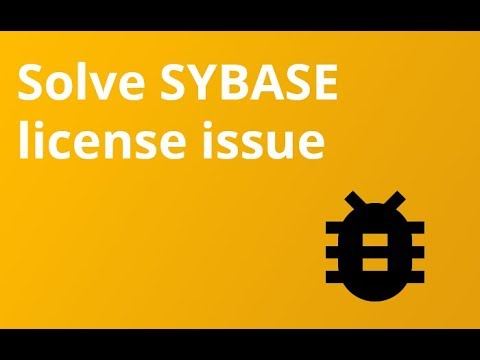 How to solve sybase license issue in SAP NPL
