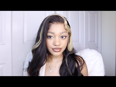 Trying the viral TikTok Skunk Stripe