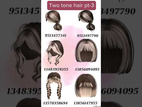aesthetic two tone hair # #roblox #robloxcodes #freecode #free #aesthetic #hair #code