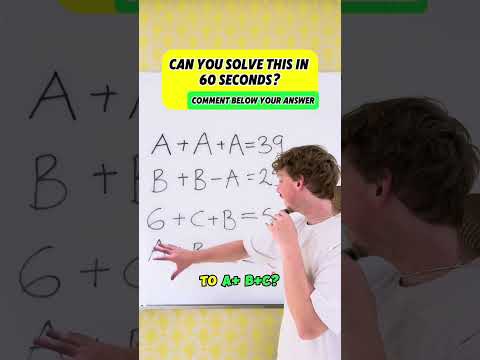 Can You Solve This In 60 Seconds?  #maths #mathquestions  #solve  #mathsteacher  #cleerelearn