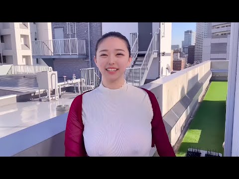 【ノーブラIcup女子大生】ちくぽちのまま開放的にお散歩してみたら…