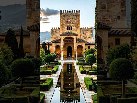 🏰 Alhambra: A Palace of Poetry, Power, and Moorish Majesty🌹#shorts #wondersoftheworld