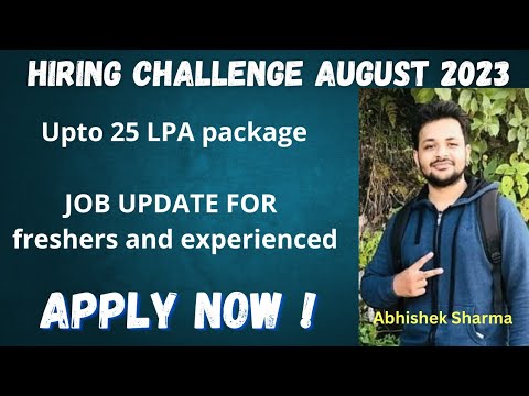 Hackerrank Latest Hiring Challenge || Latest Job Update August 2023 #job  #hiring