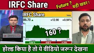 Indian Railway Finance Corporation Analysis,future,kyu gir raha hai? irfc share latest news,target