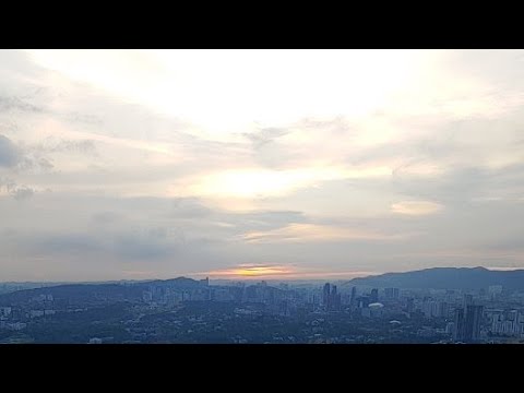 Sunset at KL Tower, live streamed from LG V50 Camera app.