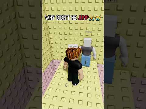 Why Didn't HE JUMP | Game Name : Troll Is A Pinning Tower 2  #roblox #memes