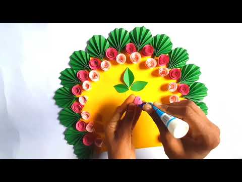 ganpati decoration at home | makhar |  ganpati decoration on paper | #diy #artisticnatha #makhar