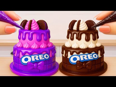 Mini Rainbow OREO Cake Decorating Ideas 4K🌈🍪