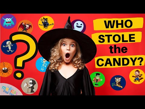 🎃🍭 Who Stole the Candy? | Hide and Seek - Sing and Play Kids Game | Music TablePlay HALLOWEEN GAME