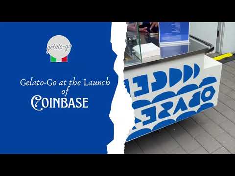 Gelato-go at the launch of Coinbase