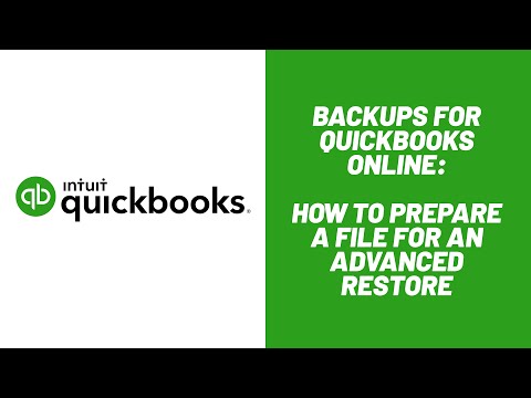 QuickBooks Online File Restore using Rewind: How to Prepare a File for an Advanced Restore