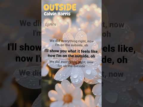 Outside #oustide #calvinharris #lyrics #musica #2025shorts