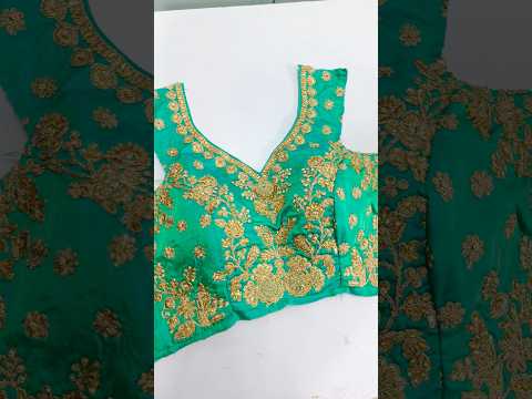 broad neck blouse design cutting and stitching 2025#blouse #blousedesign