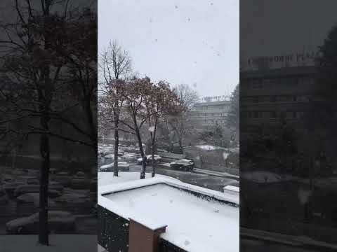 snowing 🌨️  ❄️  romania 🇷🇴 bucharest ramada hotel 🏨