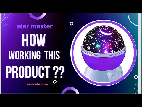 Unboxing  and Review & Use Of  Star Master Rotating 360 Degree Moon Night Light Lamp Projector .