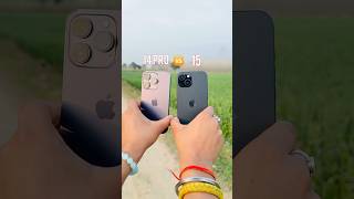 iPhone 14 pro vs iPhone 15 camera comparison 🔥 | #iphone15 #iphone14pro