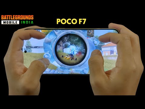 POCO F7 BGMI 90 FPS GAMEPLAY WITH FPS METER HANDCAM