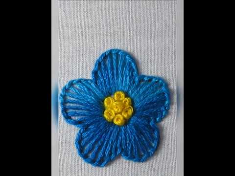 Just amazing embroidery flowers designs/easy embroidery flowers#shortsfeed #embroidery #shorts #easy