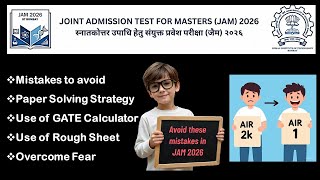 Avoid these 5 mistakes in IIT JAM Chemistry - Paper Solving Strategy, Use of GATE Calculator