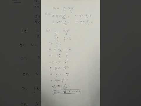 Question from brainly #differentialEquations #class12#CBSE #exam  #mathproblems #viral