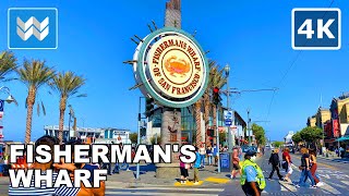 [4K] Fisherman's Wharf - Pier 39 in San Francisco, California USA Walking Tour & Travel Guide