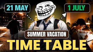 Perfect Summer Vacation Timetable for Class 9 & 10 | Study + Fun 🔥 | summer vacation time table 2026