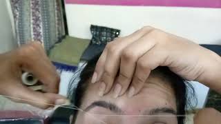 Eye brows threading and upper lips waxing | Eye brows threading vlog | Eye brows and upper lips
