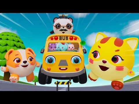 Wheels On The Bus (Go To School) | Wheels On The Vehicle | Nursery Rhymes & Kids Songs - Baby Car TV