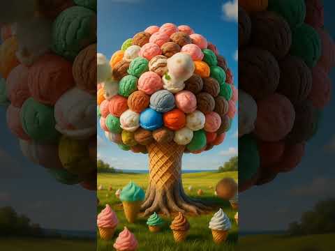 Grandmother and icecream tree #ai #shorts #viral #pegion