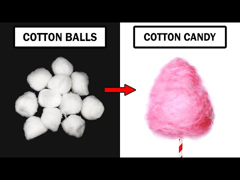 Turning cotton balls into cotton candy