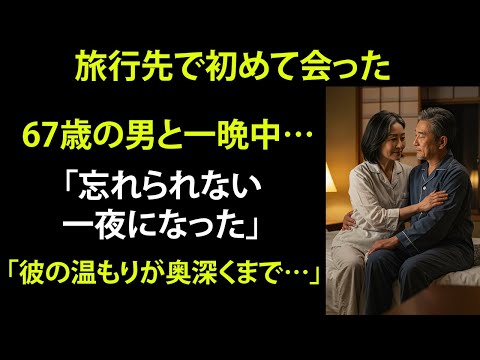 【シニア恋愛】初めて会った彼と過ごした夜——まさか、こんな気持ちになるなんて…!