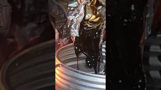 Making pine tar from fat wood