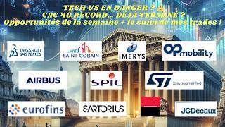 Stock market: US tech in danger? Record CAC 40… already over? Tracking my trades!