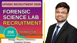 UPSSSC Recruitment 2026 | Scientific Assistant & Lab Assistant | Eligibility, Fees, Exam Pattern