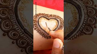 heart shape henna tattoo 🥰😍#henna #mehndi #hennatatto