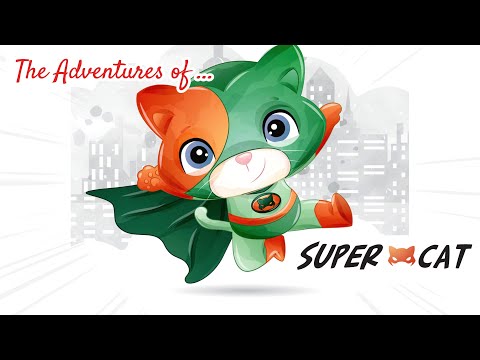 Kids Sleep Meditation SUPER CAT 😺 A Superhero Adventure! Children's Sleep Story to Fall Asleep