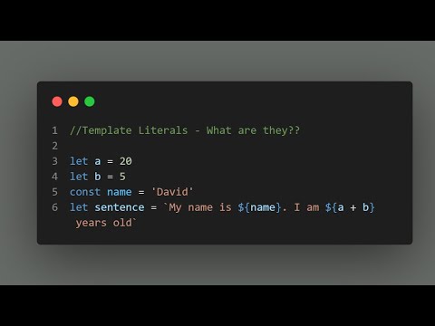 Javascript Explained | Combining Strings & Variables | Template Literals