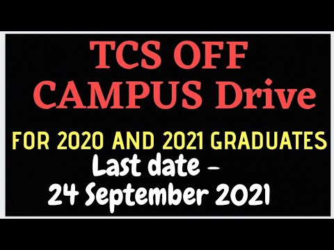 TCS Job Update 2020 & 2021 Graduates || MSC/MCA/BE/BTECH/ME/MTECH