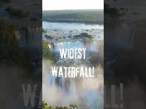WIDEST WATERFALL IN THE WORLD! #falls #waterfall #long #wide #facts #amazing #laos #water #shorts