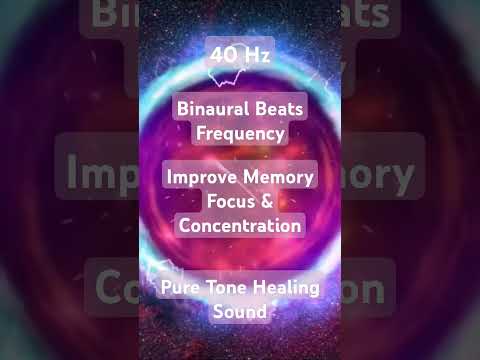 40 Hz Binaural Beats Frequency #focus #memoryboost #minddelt