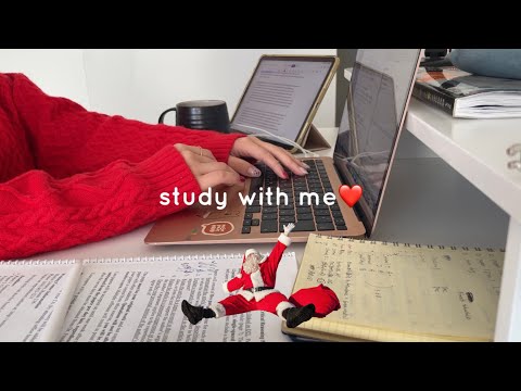 【作業用】🎅🏻study with me - 1 hour | 今回もクリスマスっぽいbgm🎄