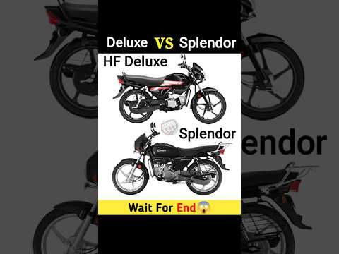 HF Deluxe Vs Splendor 😍 | Full Comparison || #shorts #splendor #bike #adventure #hero #hfdeluxe