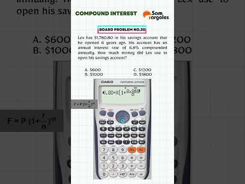 SOLVING COMPOUND INTEREST USING CALCULATOR TECHNIQUES - ENGR SAM