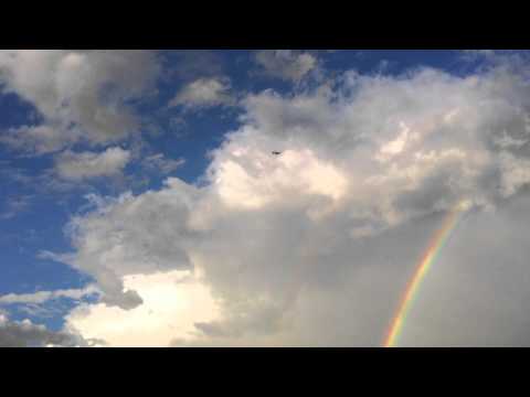 Rainbow and jet