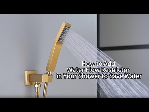 How to Add Water Flow Restrictor in Your Shower to Save Water