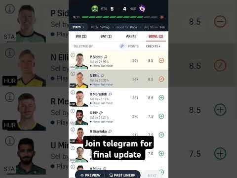 STA vs HUR Dream11, STA vs HUR Dream11 Prediction, Melbourne Star vs Hobart Hurricane BBL T20 Today