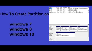 How To Create Partition On Windows